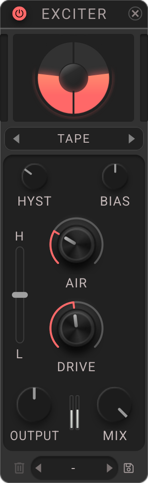 Blox-Exciter plugin UI