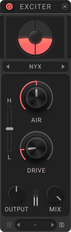 Blox-Exciter Tube mode interface
